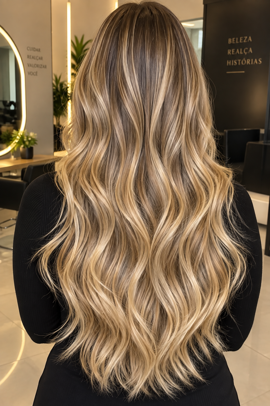 Cabelo com ondas