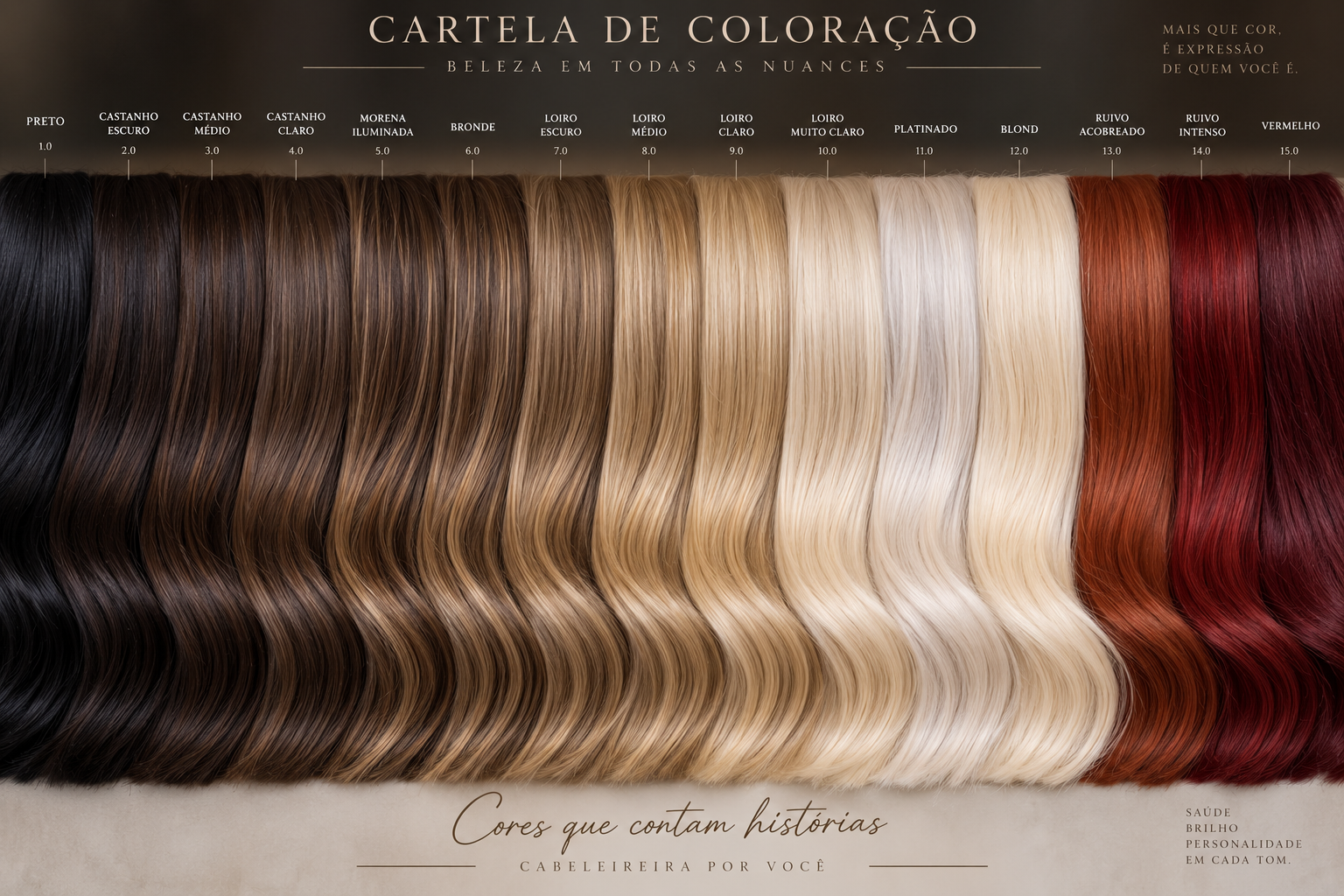 Cartela de coloração